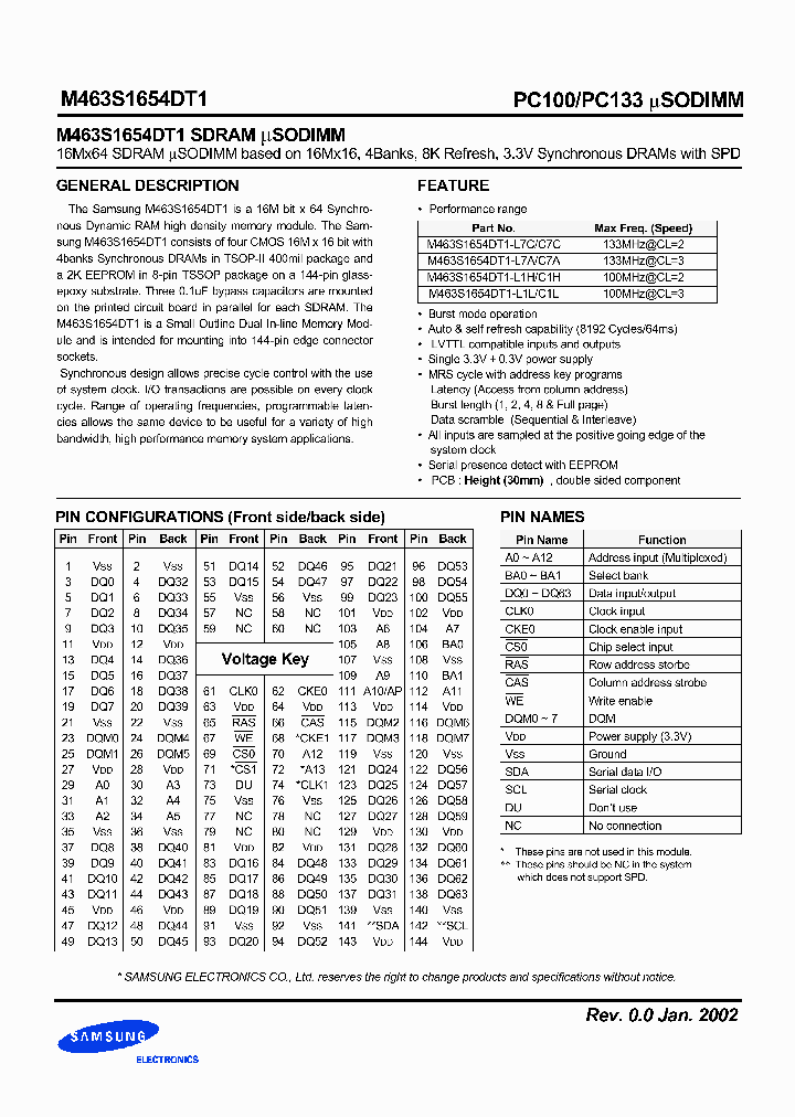 M463S1654DT1_2054012.PDF Datasheet
