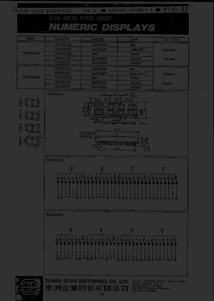TOF5461CY_2055358.PDF Datasheet