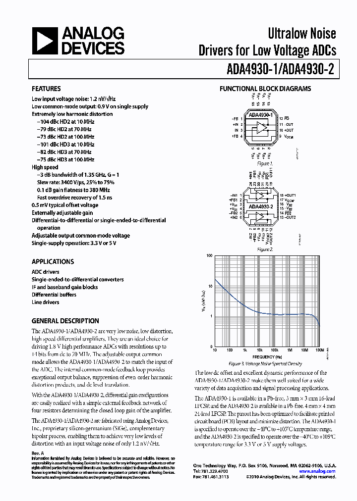 ADA4930-1YCPZ-RL_2056921.PDF Datasheet
