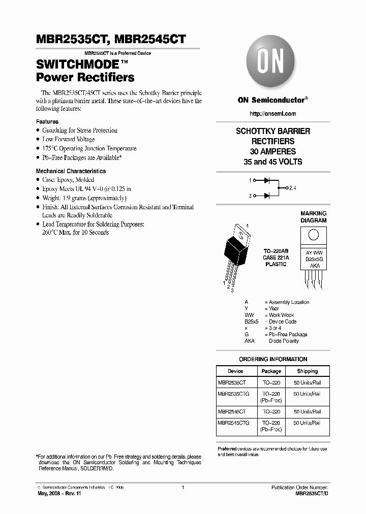 MBR2535CTG_2059234.PDF Datasheet