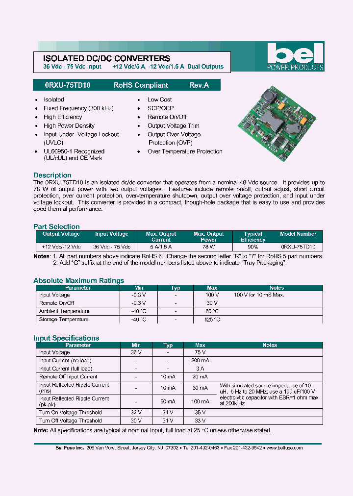 0RXU-75TD1007_2060220.PDF Datasheet