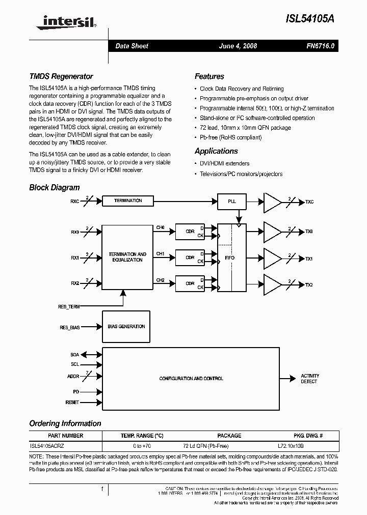 ISL54105A_2059937.PDF Datasheet