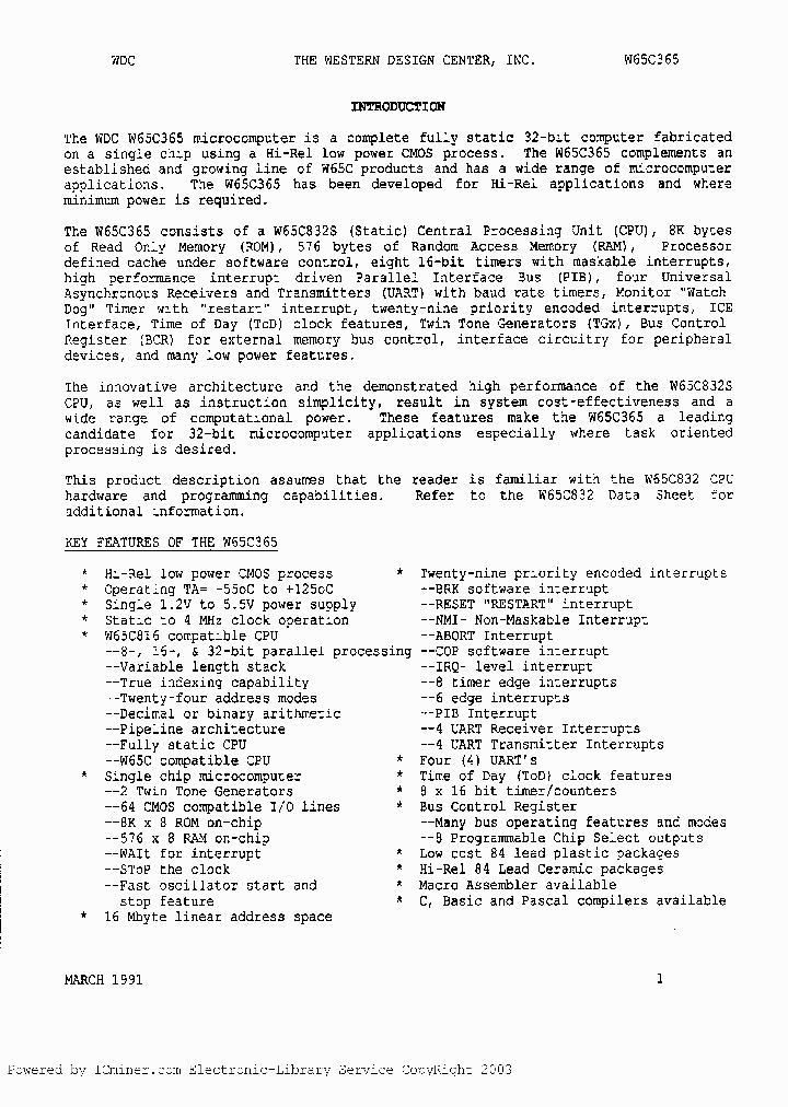 W65C365P-2_2060120.PDF Datasheet