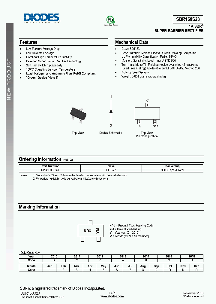 SBR160S23-7_2060653.PDF Datasheet