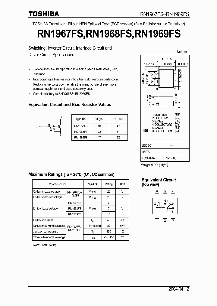 RN1968FSTPL3_2062385.PDF Datasheet