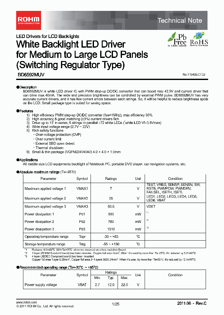 BD6592MUV-E2_2066077.PDF Datasheet