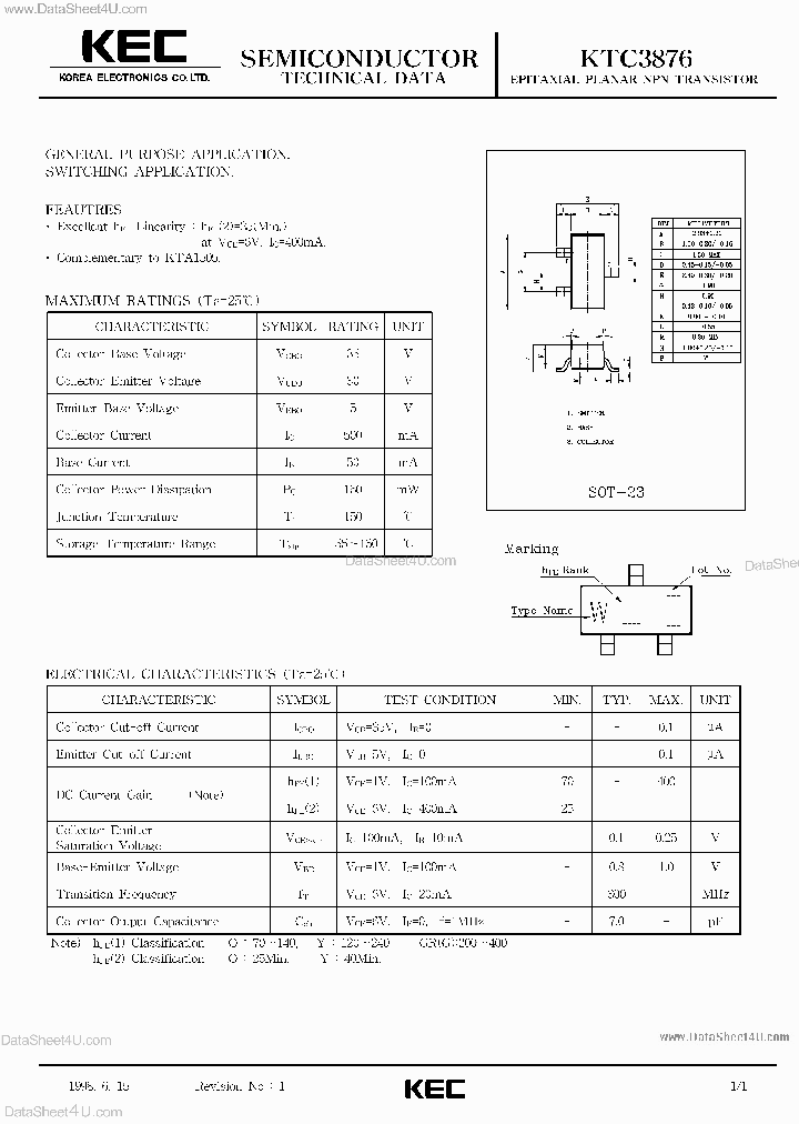 KTC3876_2064720.PDF Datasheet