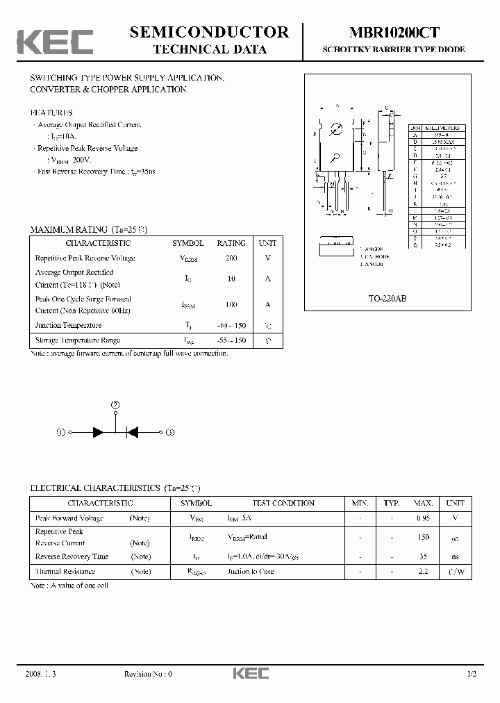 MBR10200CT_2067790.PDF Datasheet