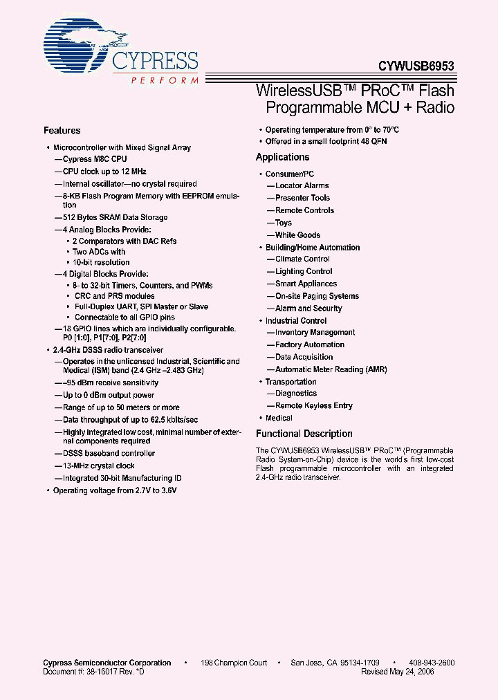 CYWUSB6953_2067728.PDF Datasheet