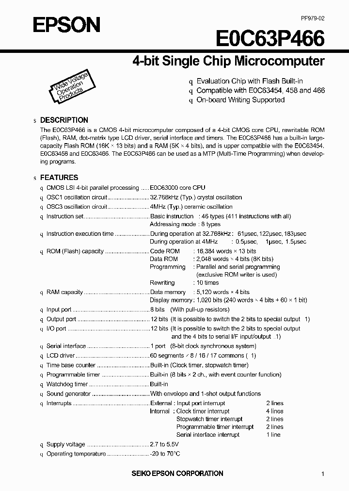 E0C63P466_2068310.PDF Datasheet
