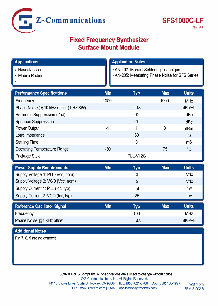 SFS1000C-LF_2069201.PDF Datasheet