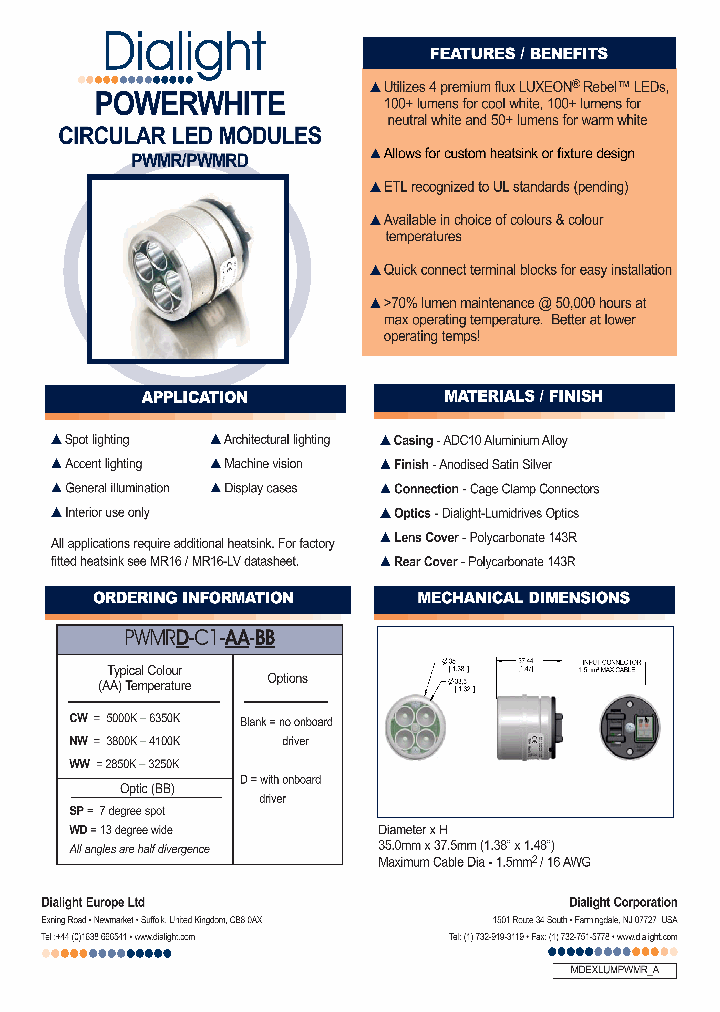 PWMRD-C1-CW-WD_2071165.PDF Datasheet