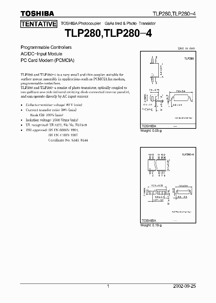TLP280-4_2072371.PDF Datasheet