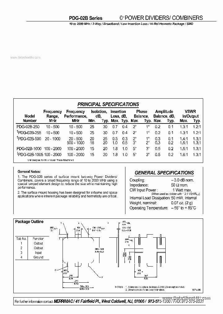 PDG-02B_2071775.PDF Datasheet