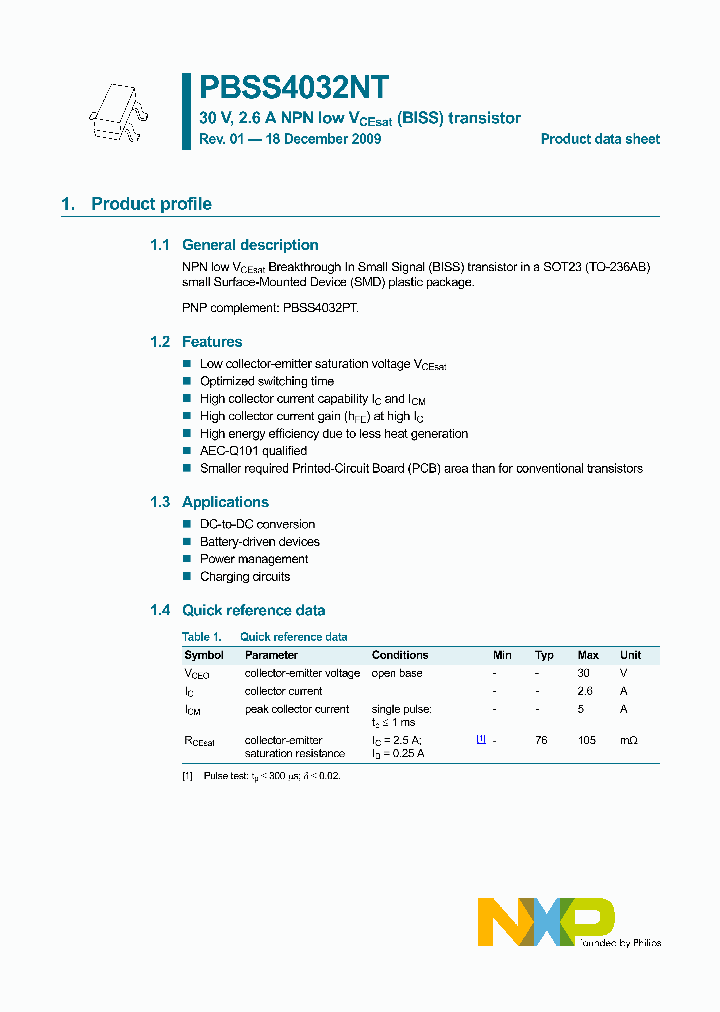 PBSS4032NT_2077559.PDF Datasheet
