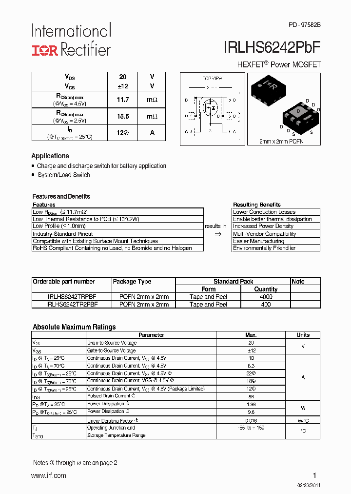 IRLHS6242TR2PBF_2080116.PDF Datasheet