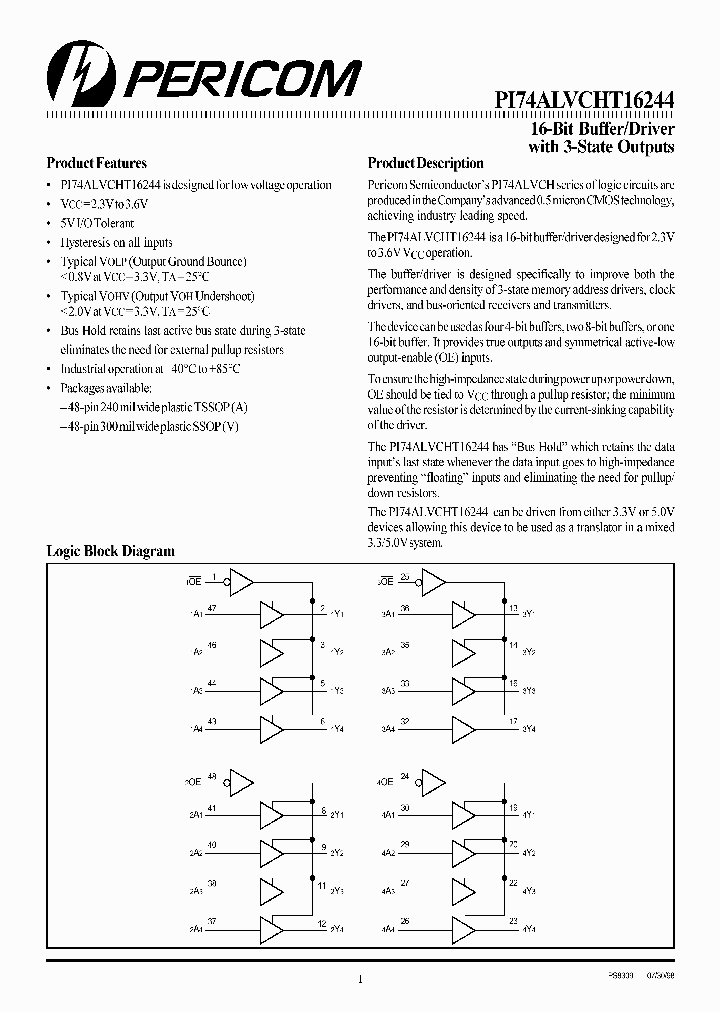PI74ALVCHT16244_2081037.PDF Datasheet