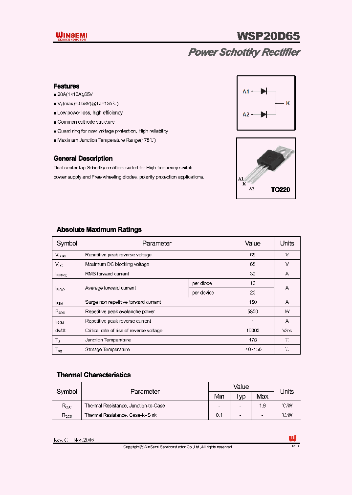 WSP20D65_2082335.PDF Datasheet