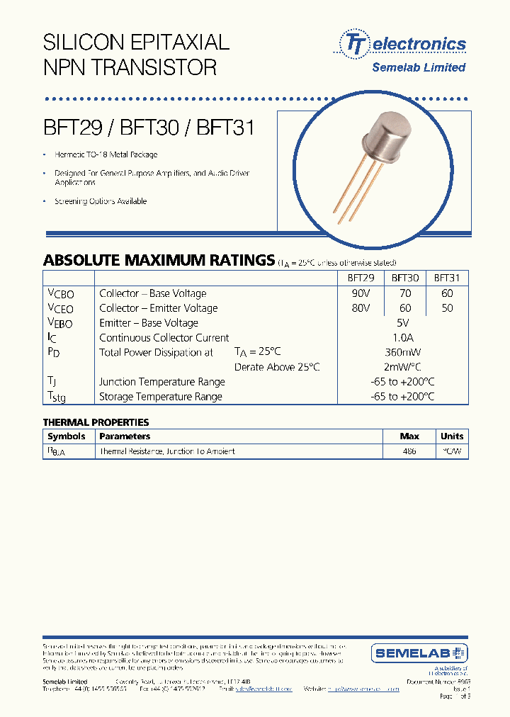 BFT30_2082608.PDF Datasheet