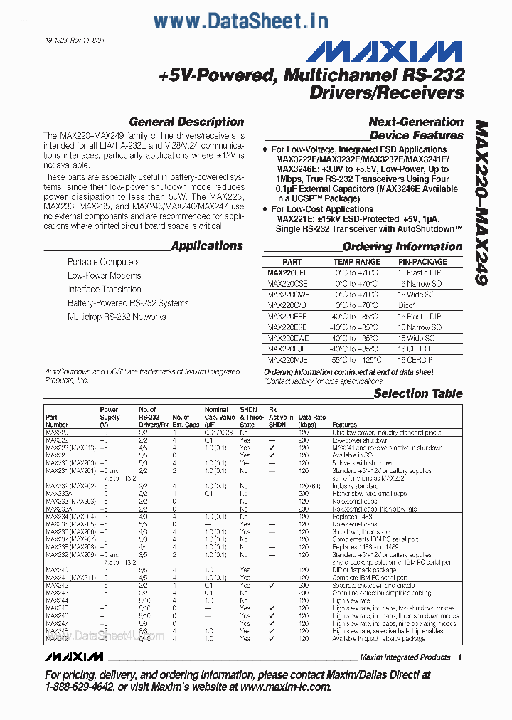 MAX231_2083287.PDF Datasheet