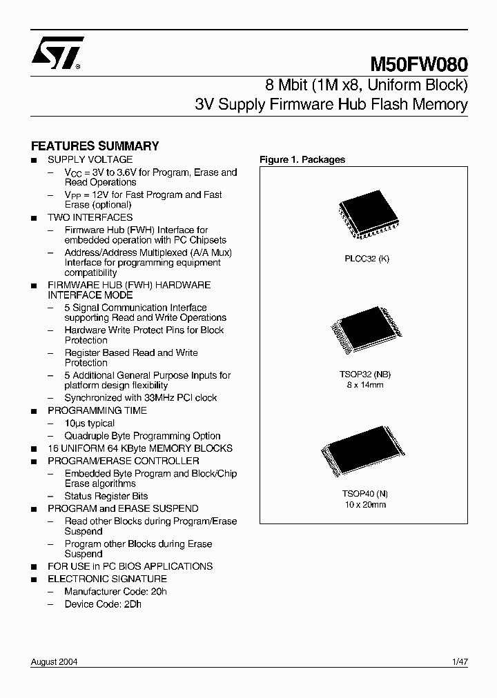M50FW080_2083345.PDF Datasheet