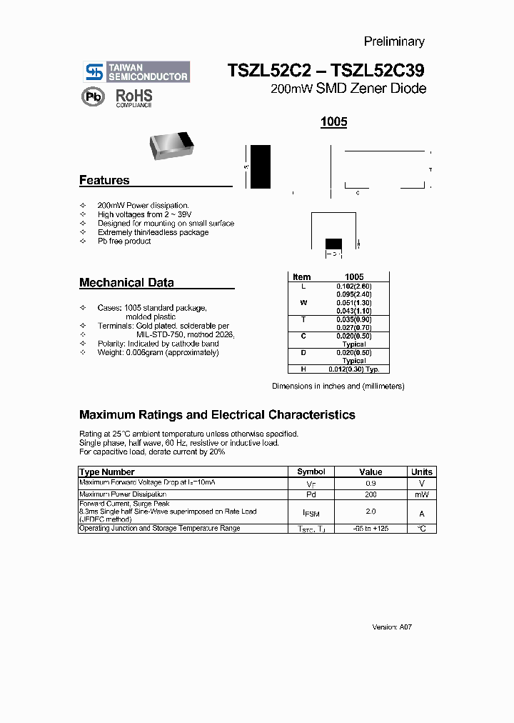 TSZL52C7V5_2083726.PDF Datasheet