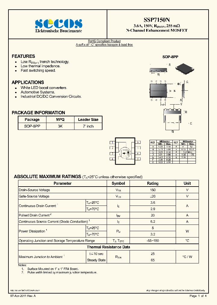SSP7150N_2083892.PDF Datasheet