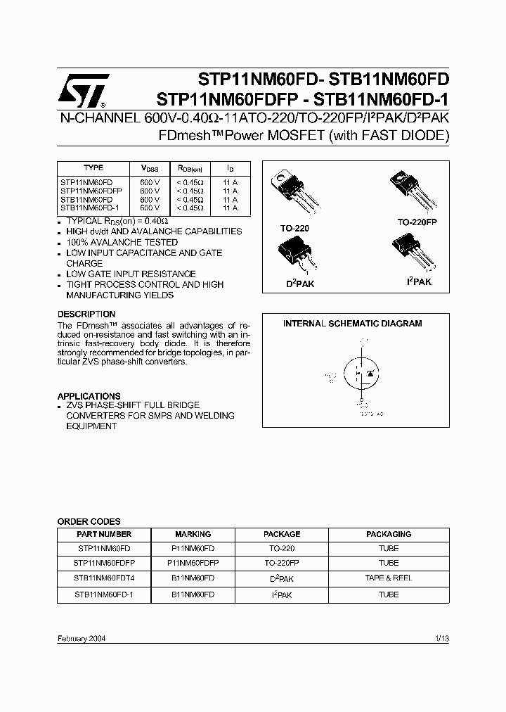 STB11NM60FD_2084728.PDF Datasheet