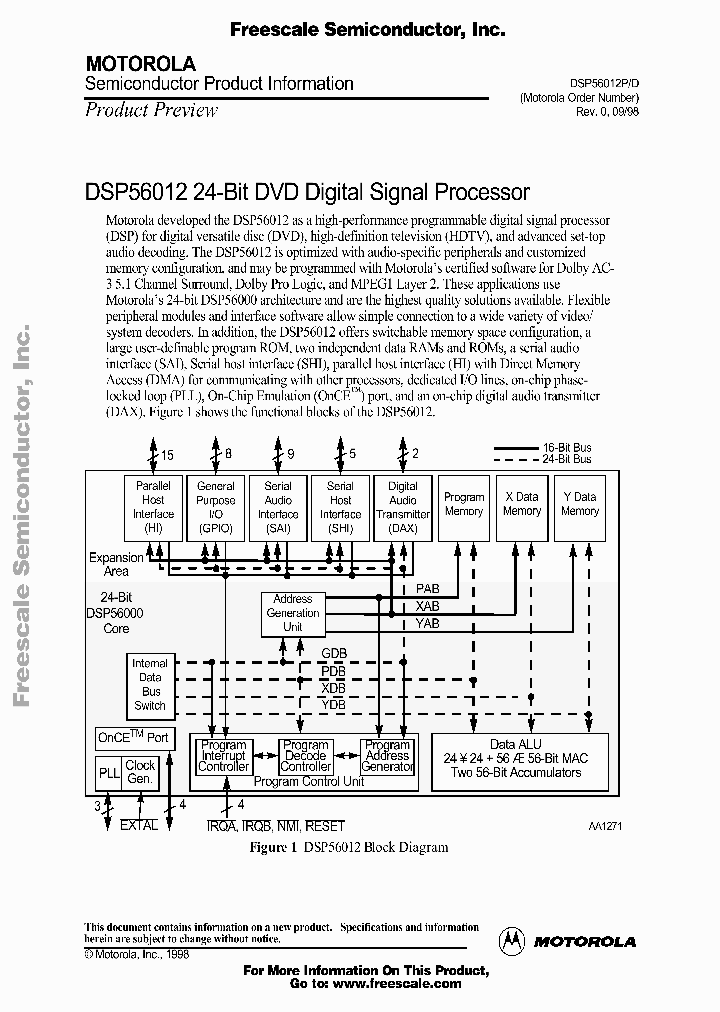 DSP56012PB_2085445.PDF Datasheet