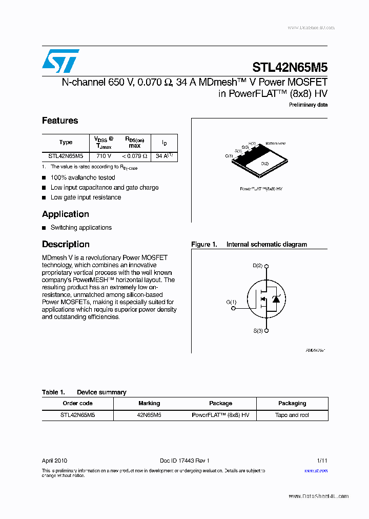 STL42N65M5_2086761.PDF Datasheet