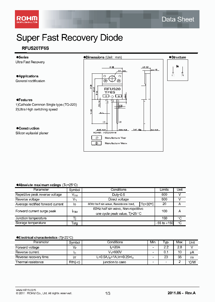 RFUS20TF6S_2087297.PDF Datasheet