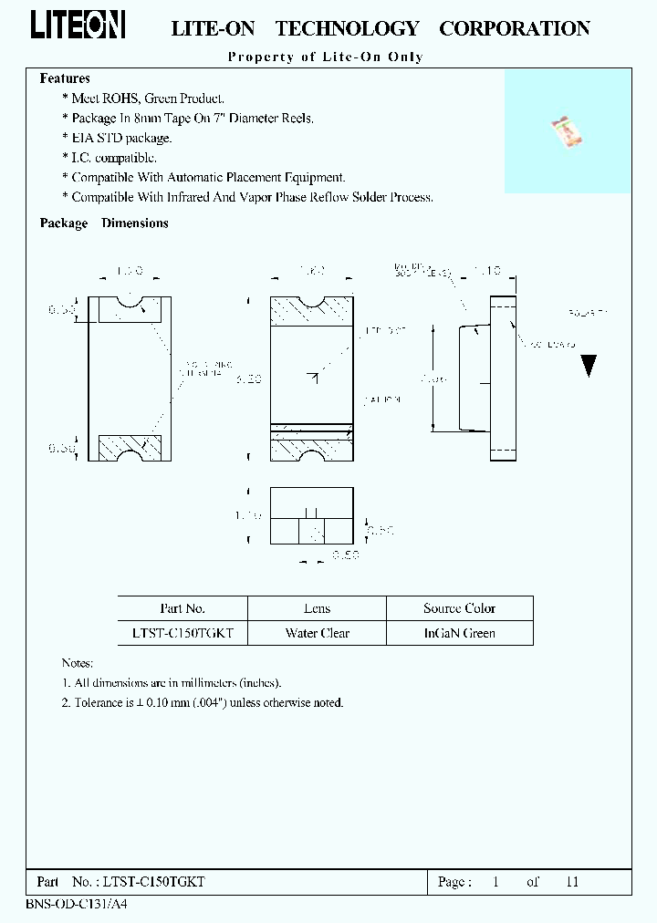 LTST-C150TGKT_2089978.PDF Datasheet