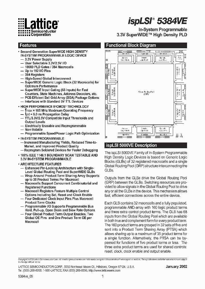 ISPLSI5384VE-100LB272_2090464.PDF Datasheet