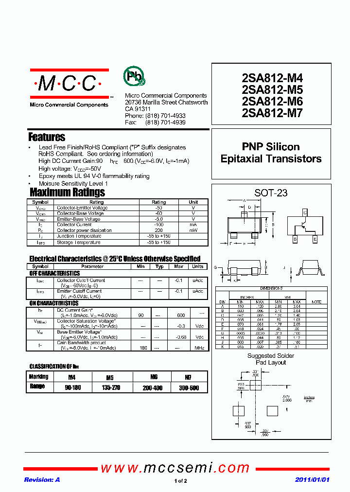 2SA812-M4_2090684.PDF Datasheet