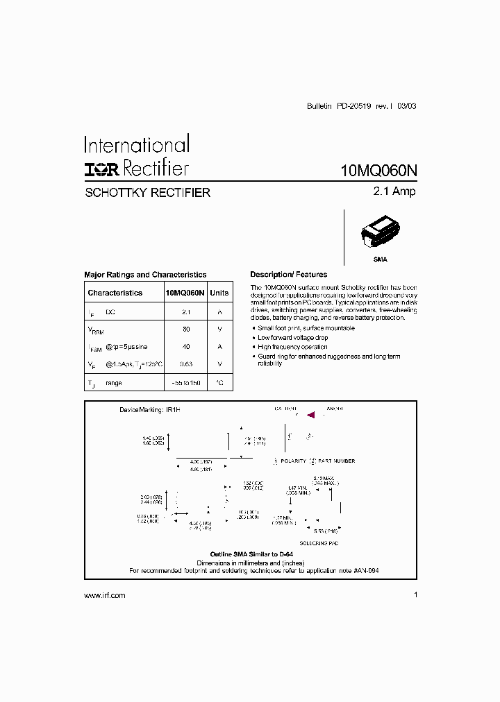 10MQ060NTR_2091942.PDF Datasheet