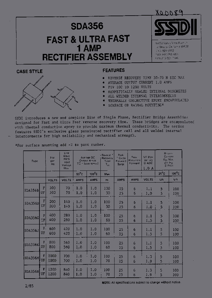 SDA356_2091976.PDF Datasheet