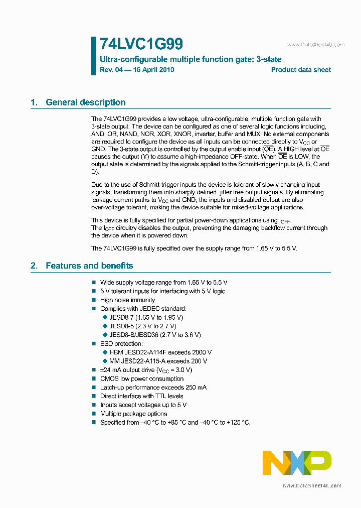 74LVC1G99_2092547.PDF Datasheet