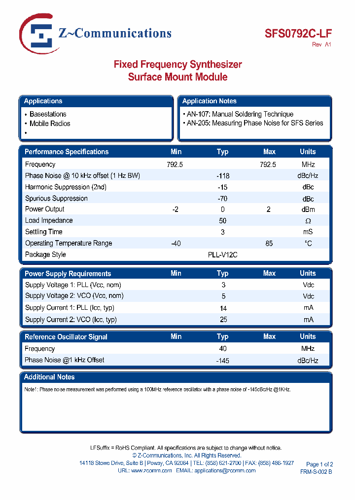 SFS0792C-LF11_2092532.PDF Datasheet