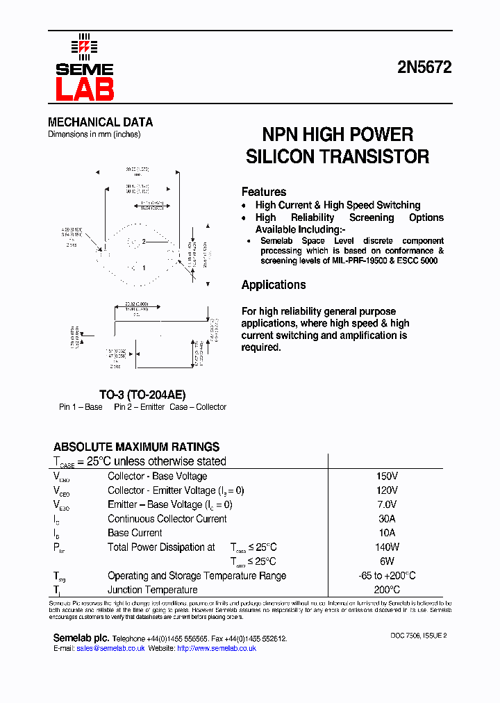 2N5672_2093088.PDF Datasheet