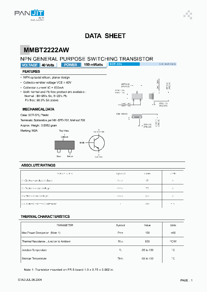MMBT2222AW_2093267.PDF Datasheet