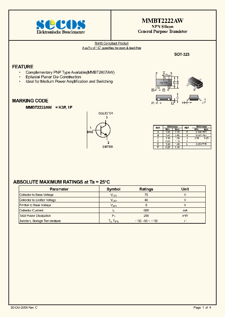 MMBT2222AW_2093270.PDF Datasheet