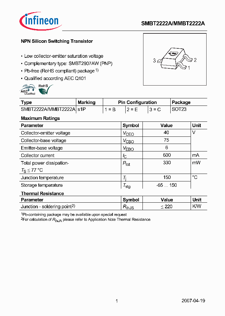 MMBT2222A_2093273.PDF Datasheet