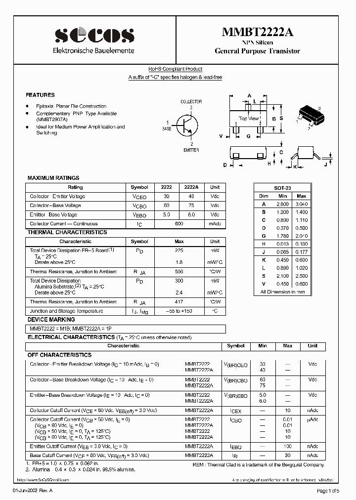 MMBT2222A_2093274.PDF Datasheet