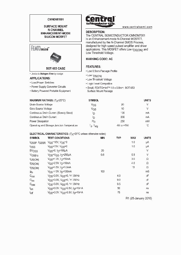 CMNDM7001_2093809.PDF Datasheet