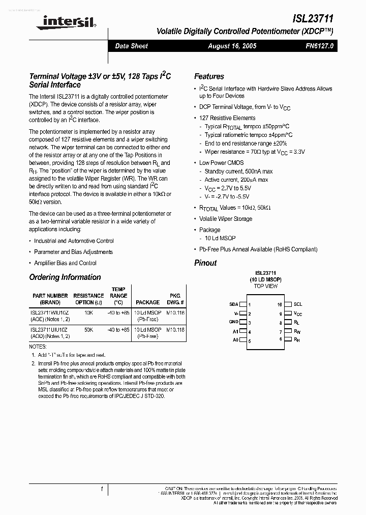 ISL23711_2095336.PDF Datasheet