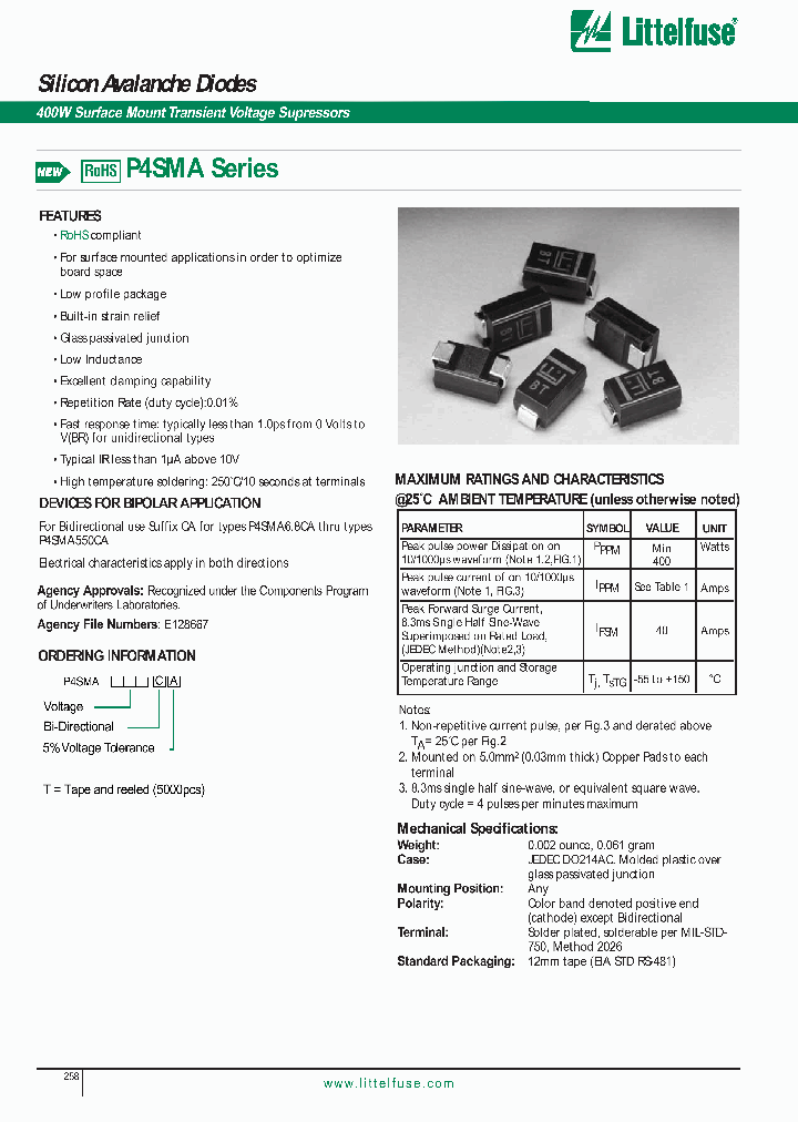 P4SMA75A_2096219.PDF Datasheet