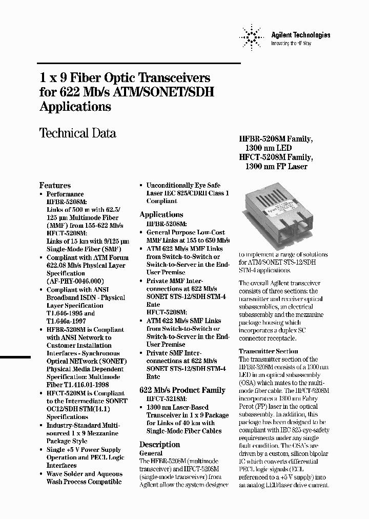 HFCT-5208M_2099974.PDF Datasheet