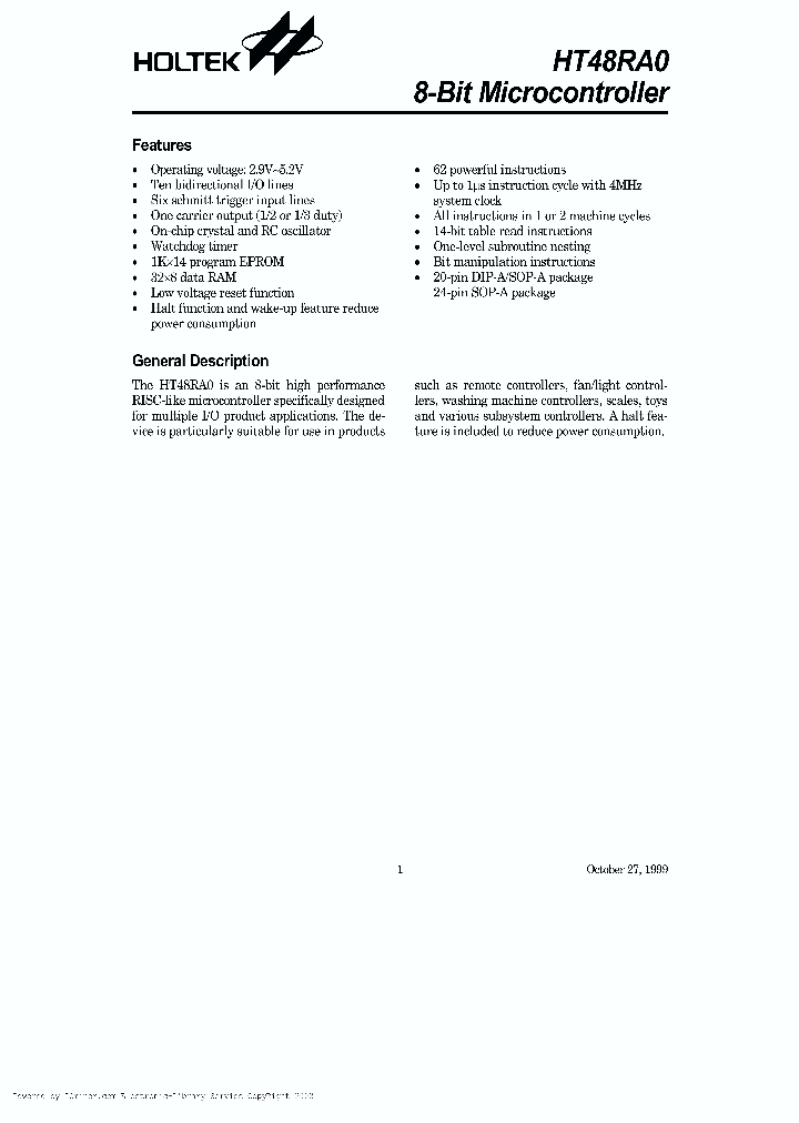 HT48RA020SOIC-A_2104085.PDF Datasheet