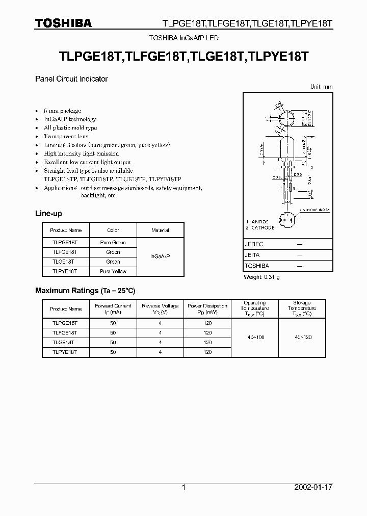 TLFGE18T_2104430.PDF Datasheet