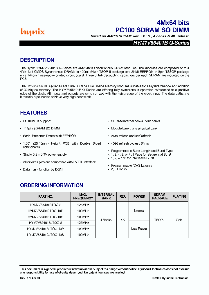 HYM7V65401BLTQG-10S_2104872.PDF Datasheet